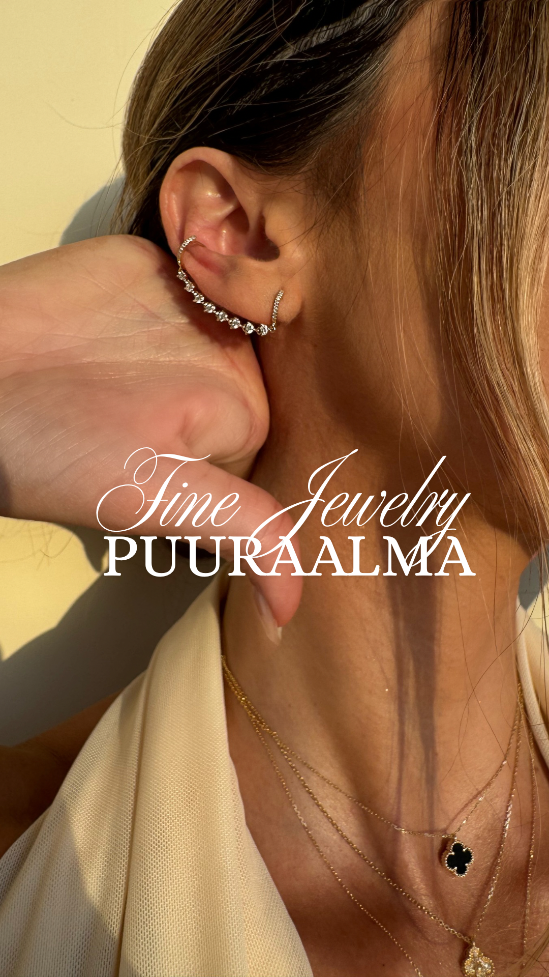14K Diamond Hoops Styling earrings