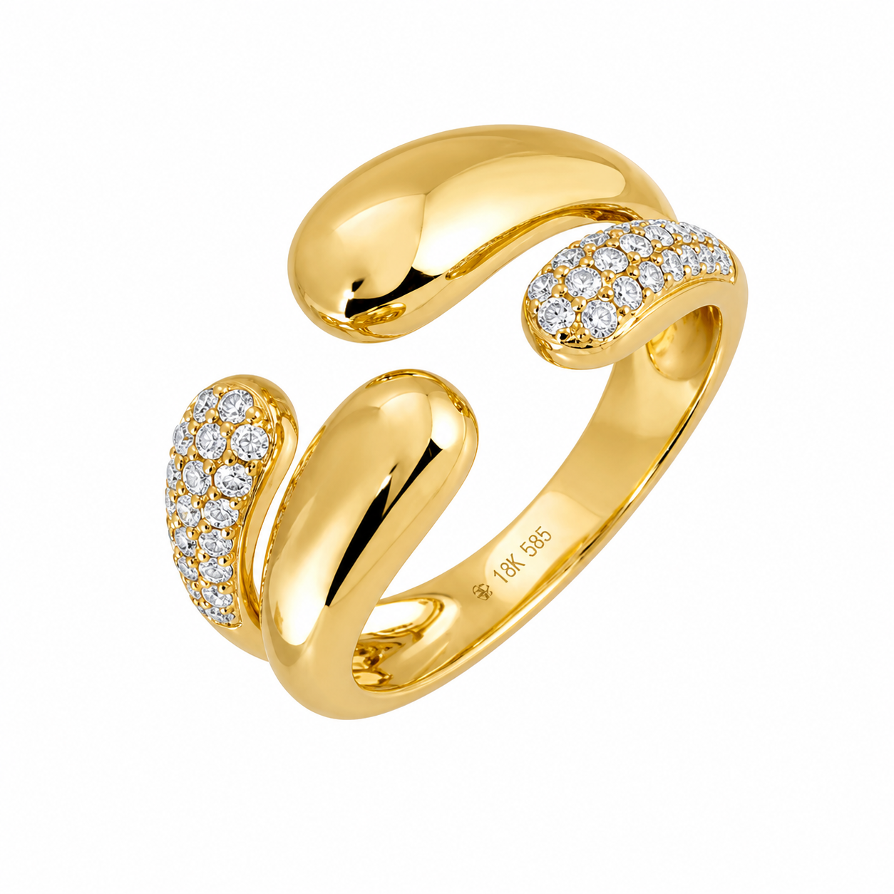 Diamond gold ring